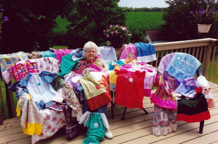 Lillian Weber with dresses3