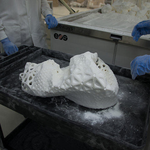 folded out of printer